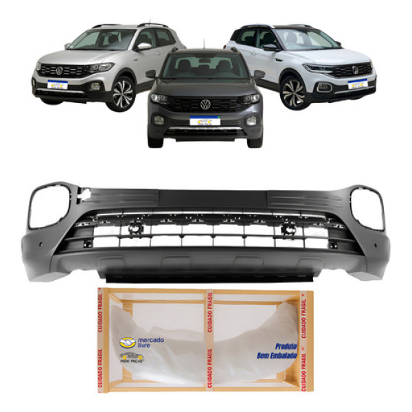 Parachoque Inferior Vw Tcross 2020 2021 2022 2023 2024 Novo Preto