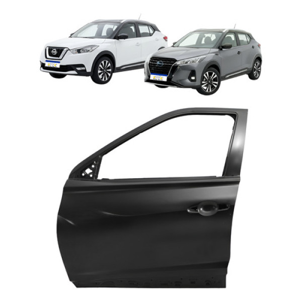 Porta Dianteira Kicks 2017 2018 2019 2020 2021 22 A 2024 L.e - Dianteira - Esquerdo/motorista - Preto Porta Dianteira Kicks 2017 2018 2019 2020 2021 22 A 2024 L.e - Dianteira - Esquerdo/motorista - Preto