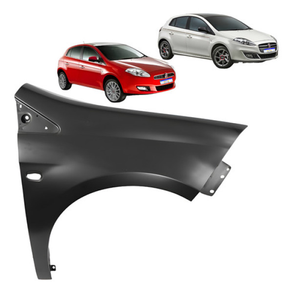 Paralama Fiat Bravo 2011 2012 2013 2014 2015 2016 Novo L.d Direito Preto