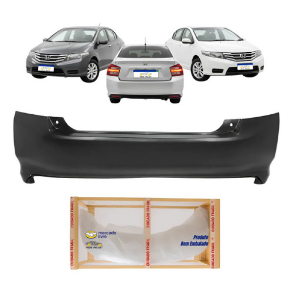 Parachoue Traseiro Honda City 2013 2014 Sport Dx Ex Lx Novo