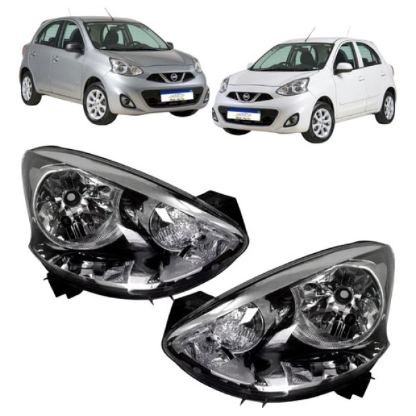 Par Farol Nissan March 2015 2016 2017 A 2020 Sv Sl S Rio