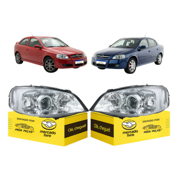 Par Farol Astra Cromado 2003 2004 2005 2006 2007 2008 A 2011 Direito
