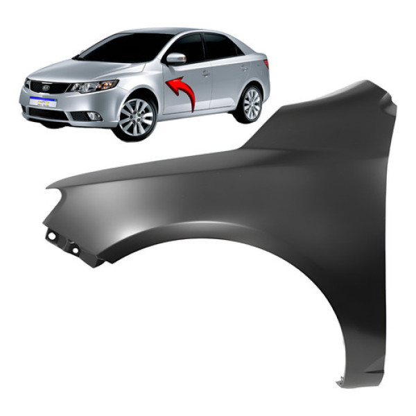 Paralama Kia Cerato 2009 2010 2011 2012 2013 L.e Preto