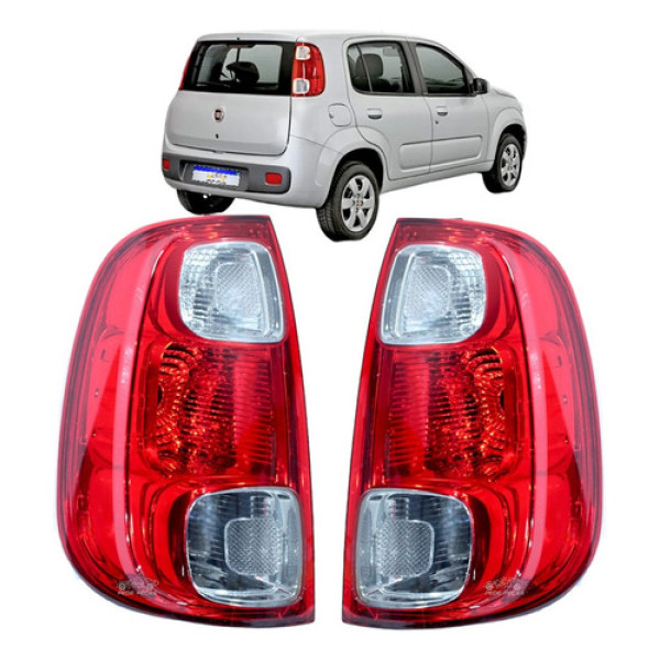 Par Lanterna Fiat Uno Vivace 2010 2011 2012 13 14 15 16 Nova