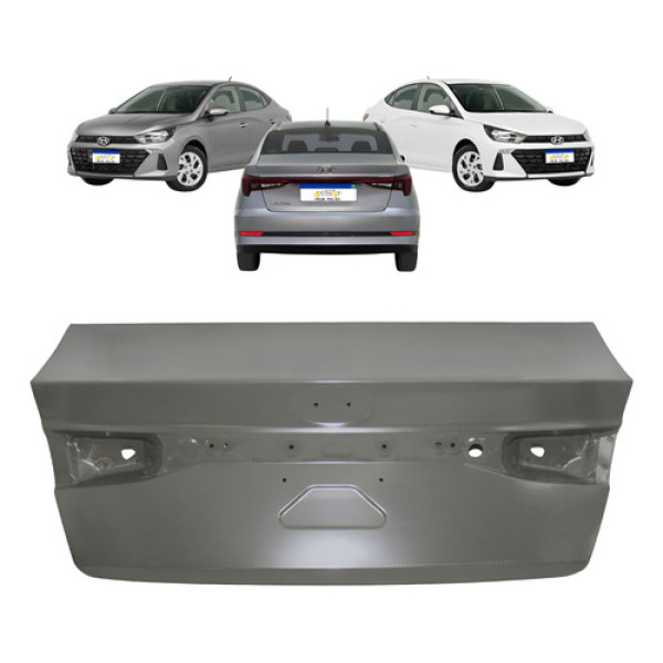 Tampa Traseira Porta Malas Hb20 Sedan 2023 2024 2025 2026 - Cinza