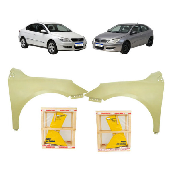 Par Paralama Caoa Chery Cielo 2010 2011 2012 A 2013 Novo