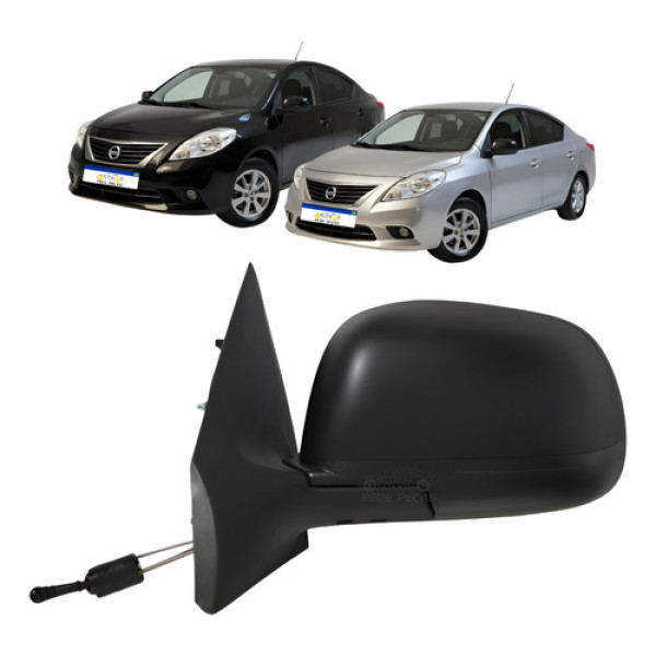 Retrovisor Esquerdo Manual Nissan Versa 2012 2013 2014 Novo Esquerdo