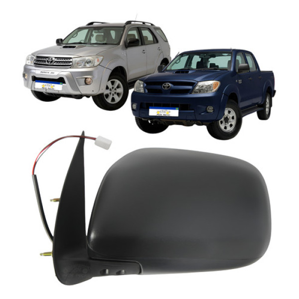 Retrovisor Le Toyota Hilux Sw4 2006 A 2015 Preto Texturizado Esquerdo