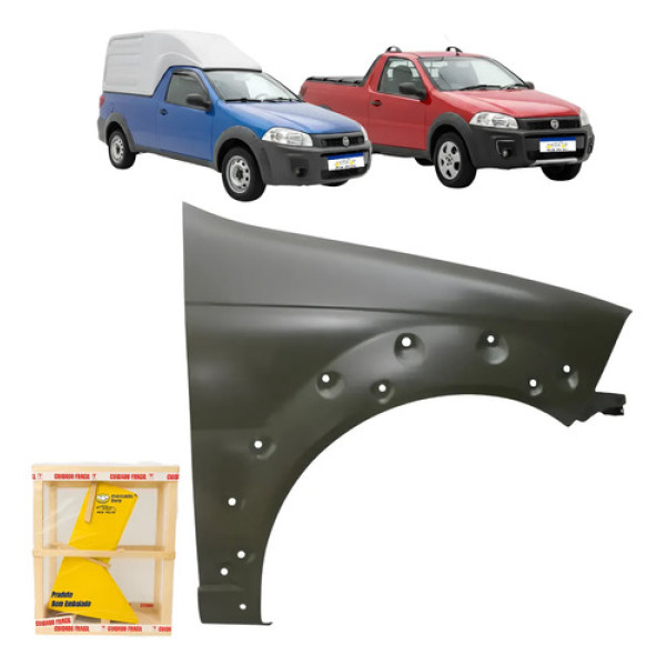 Paralama Fiat Strada Working 2014 2015 A 2020 Novo Ld