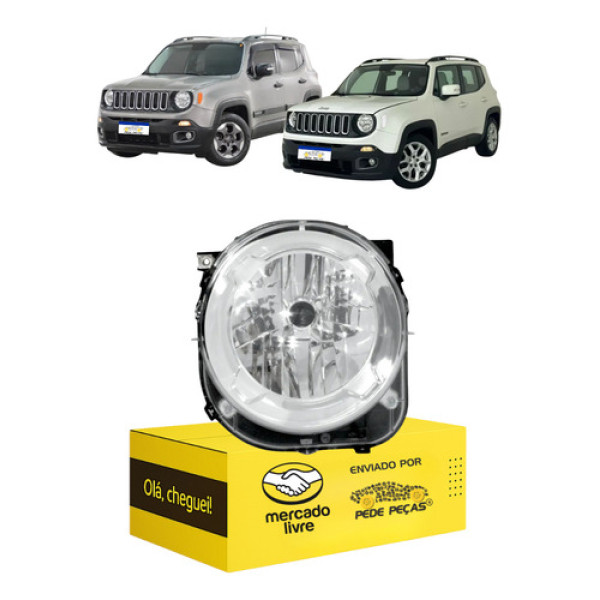 Farol Jeep Renegade 2015 2016 2017 2018 2019 2020 2021 Novo