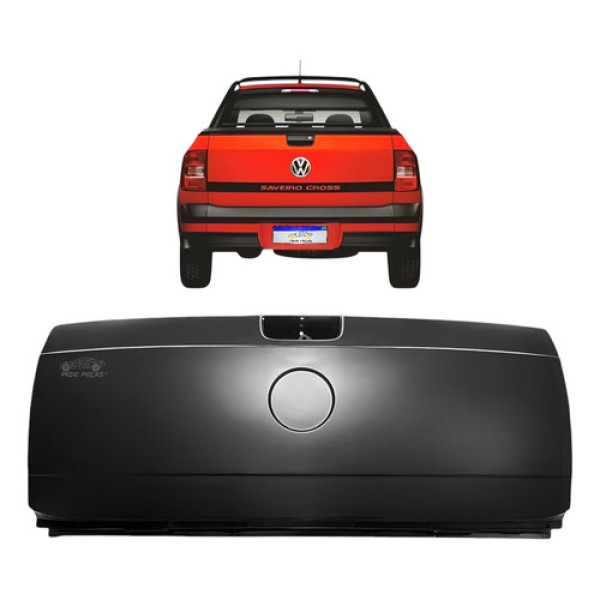Tampa Traseira Saveiro G5 G6 Trend 3 Furos 2009 A 2016 Novo