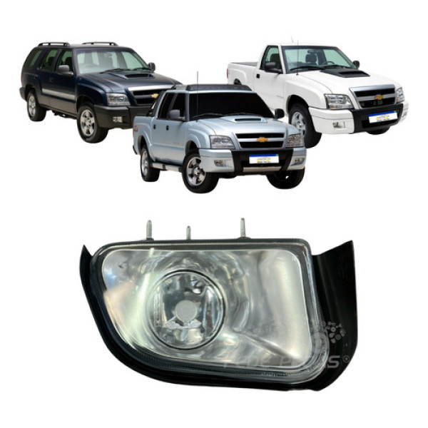 Farol Milha Ld Chevrolet S10 Blazer Pit Bull 2001 A 2008