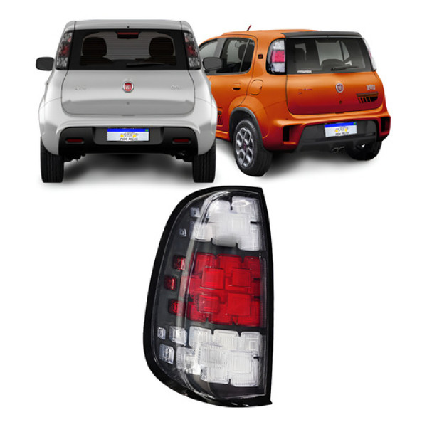 Lanterna Uno 2015 2016 2017 2018 2019 2020 2021 Cristal Le Esquerdo/motorista Vermelho