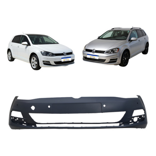 Para-choque Dianteiro Volkswagen Golf 2014 A 2017 C/f Sensor Preto