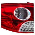 Sinaleira Traseira Peugeot 207 Hatch 2008 09 10 11 A 2015 Le Esquerdo/motorista Vermelho/critsal Com Grade Cromada