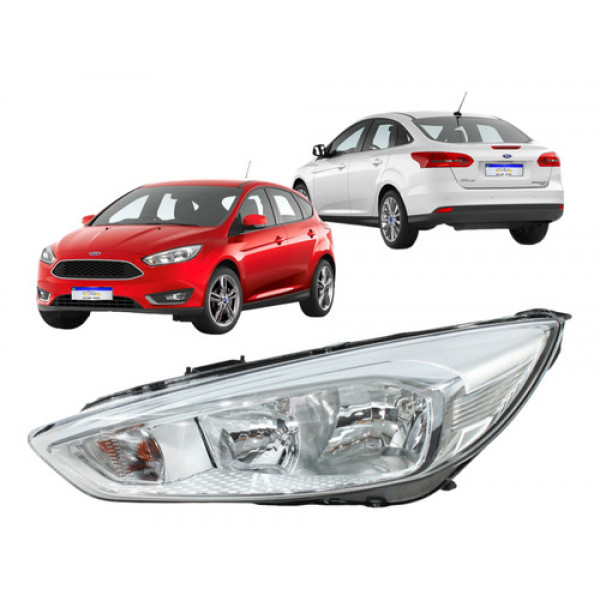 Farol Ford Focus 2016 2017 2018 2019 Dianteiro L.e Novo