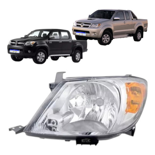 Farol Toyota Hilux 2006 2007 2008 2009 2010 2011 Ambar Le