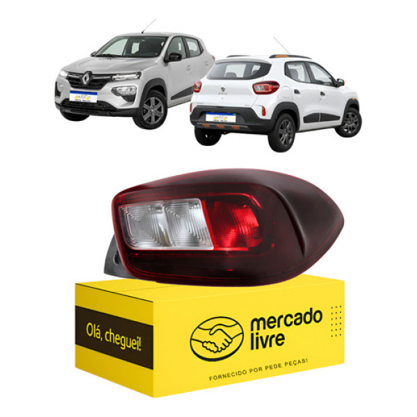 Lanterna Sinaleira Kwid 2023 2024 2025 2026 Com Led L.d Direito/passageiro Vermelho