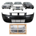 Parachoque Dianteiro Fiat Stilo 2003 2004 2005 2006 2007 Preto Liso Para Pintura