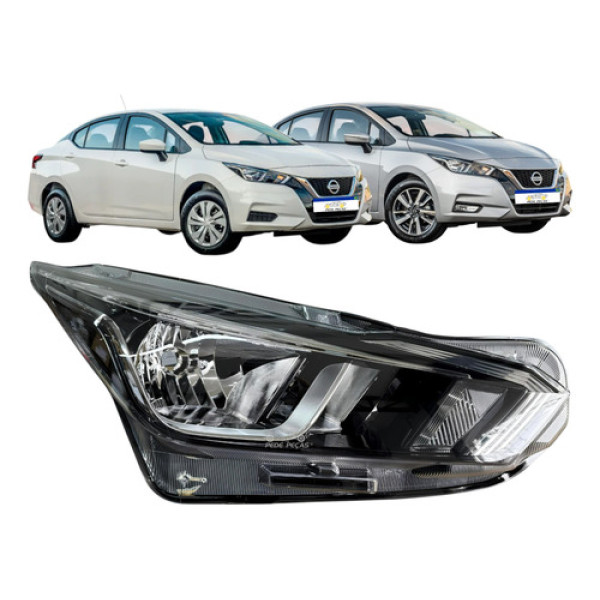 Farol Direito Nissan Versa 2021 2022 A 2025 Sense Advance