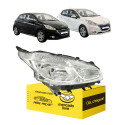 Farol Peugeot 208 2013 2014 2015 2016 2017 Cromado Novo Ld Direito