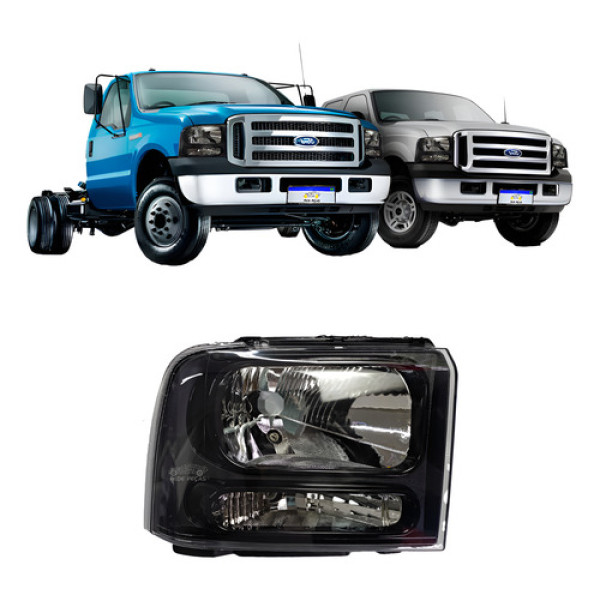 Farol F250 F350 F4000 1998 1999 2000 2001 2002 A 2019 Ld Direito/passageiro