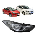 Farol Direito Hyundai Elantra 2011 A 2014 Cromado Manual Direito/passageiro
