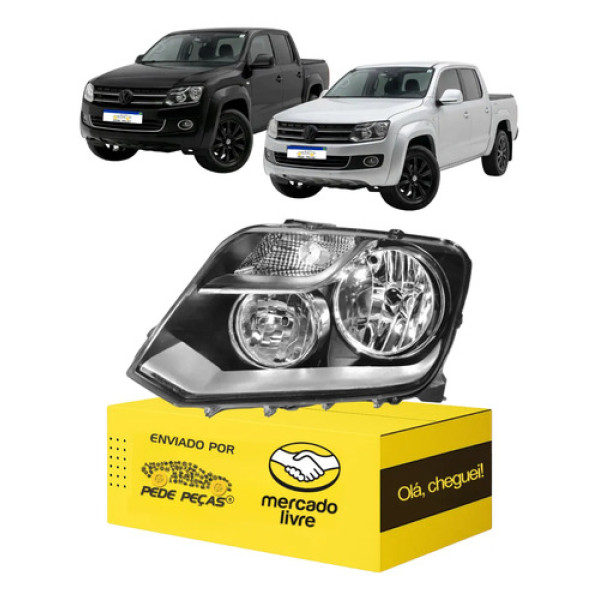 Farol Vw Amarok 2010 2011 2012 2013 2014 2015 2016 Novo