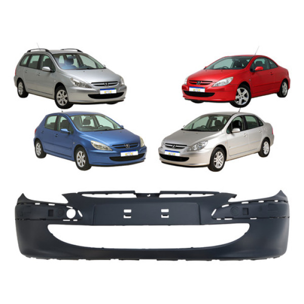 Parachoque Dianteiro Peugeot 307 F/ Reboque S/tampa Reboque Preto