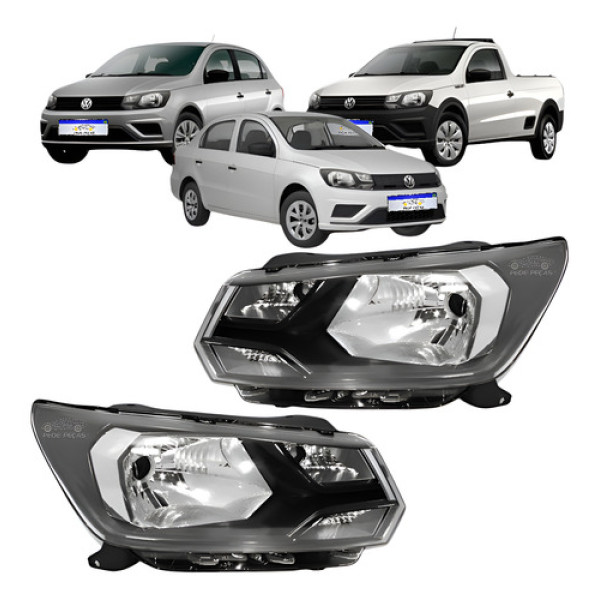 Par Farol Gol Voyage G8 Saveiro G7 Robust 2018 A 2021 Ambos Lados