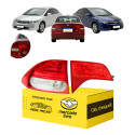 Kit Lanterna Honda Civic 2007 08 09 10 2011 Canto Tampa L.e Esquerdo/motorista Vermelho Cristal