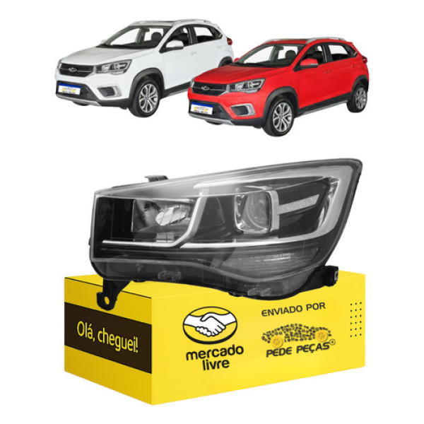 Farol Chery Tiggo 2 2018 2019 2020 2021 Eletrico Le Novo Esquerdo/motorista