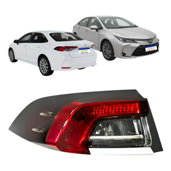 Lanterna Corolla 2020 2021 2022 2023 2024 2025 2026 L.e Nova Esquerdo/motorista Vermelho