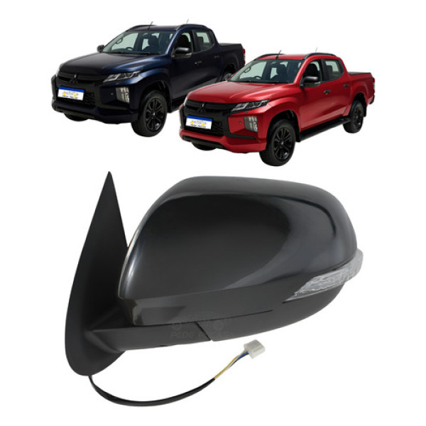 Retrovisor Mitsubishi Triton 2021 A 2025 Elétrico C/ Pisca