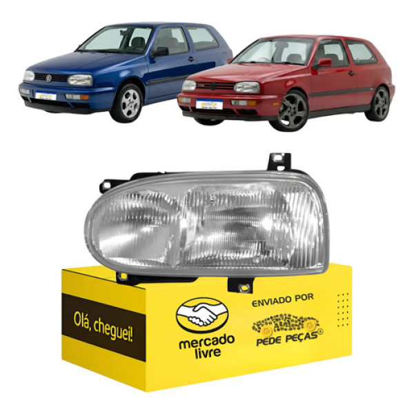 Farol Sinaleira Golf 1995 1996 1997 1998 Foco Duplo L.e Esquerdo/motorista