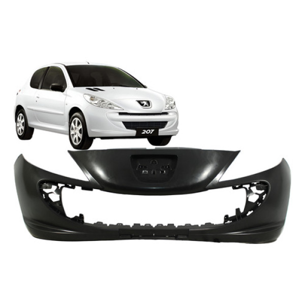 Parachoque Peugeot 207 2008 2009 2010 2011 2012 2013 A 2015 Preto