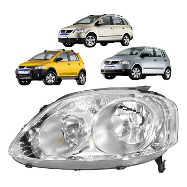 Farol Fox Spacefox Crossfox 2003 2004 2005 2006 07 08 09 Le Esquerdo