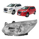 Farol Chevrolet Spin 2012 A 2018 Novo Cromado Eletrico