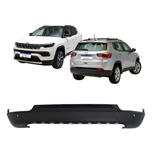 Spoiler Traseiro Inferior Compass 2017 A 2025 C/ Furo Sensor