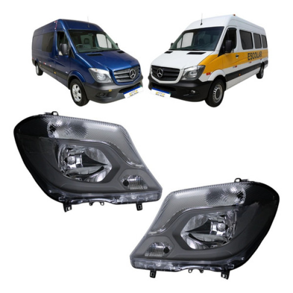 Par Farol Sprinter 2017 2018 2019 Elétrico C/motor Novo