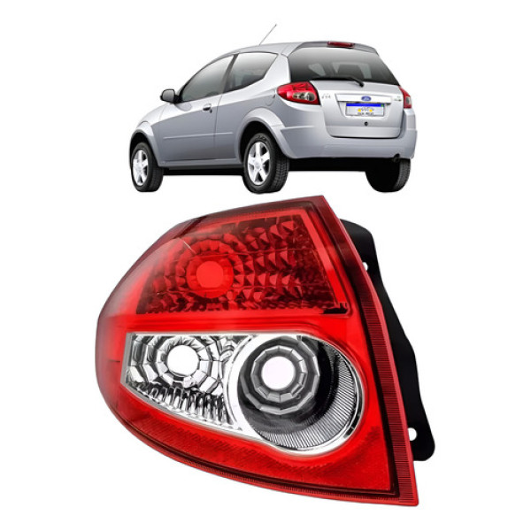 Lanterna Ford Ka 2008 2009 2010 2011 2012 2013 Bicolor L.e Esquerdo Vermelho