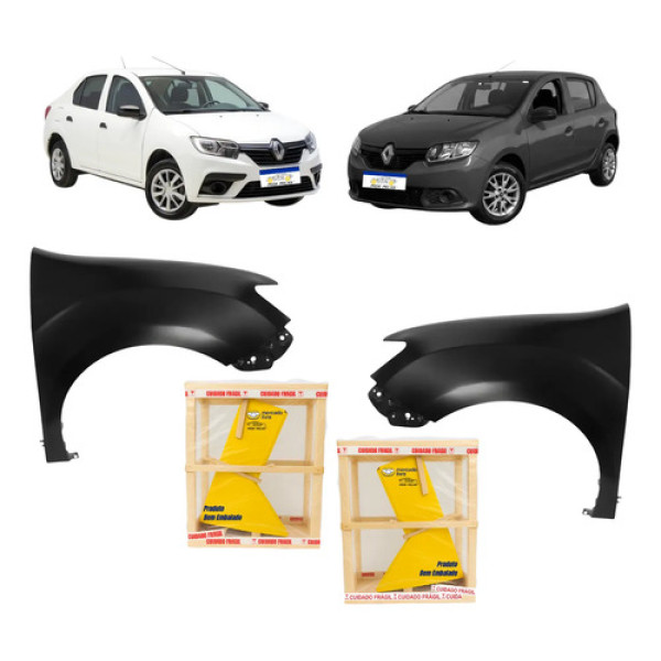 Par Paralama Renault Sandero 2015 A 2023 Logan 2015 A 2025