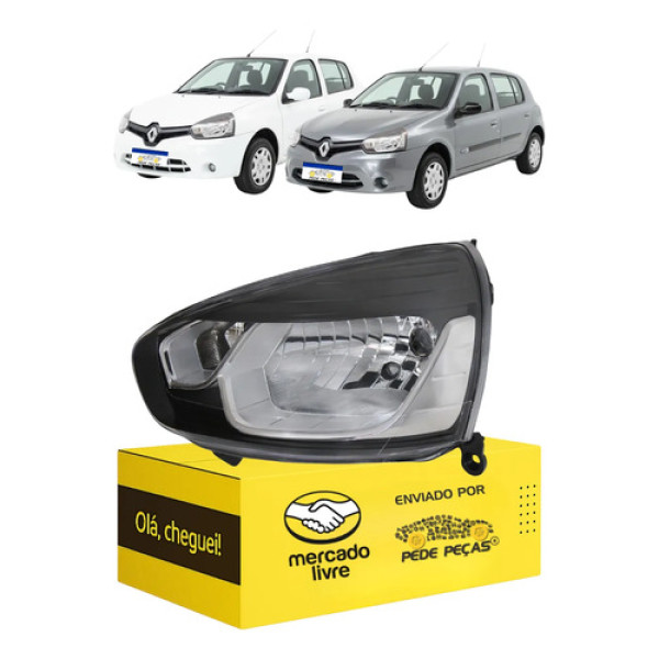 Farol Sinaleira Renault Clio 2013 2014 2015 2016 Novo Le Esquerdo/motorista