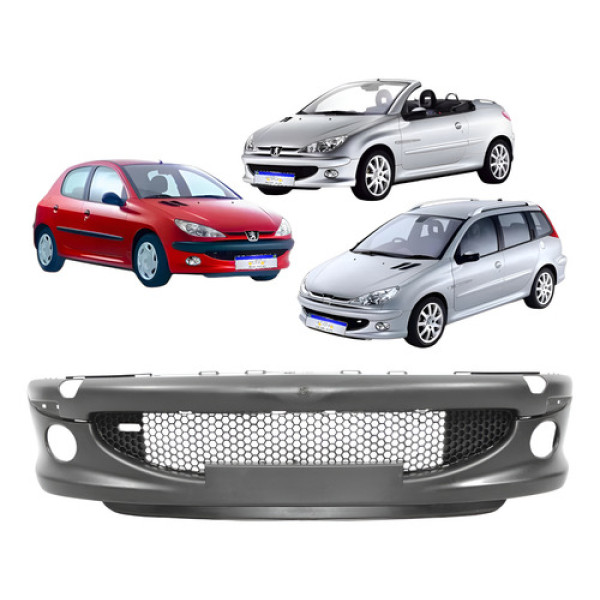 Parachoque Peugeot 206 2003 2004 2005 2006 2007 2008 A 2010 Preto