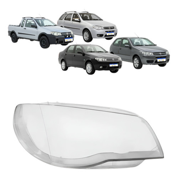 Lente Farol Palio Sapao Siena Strada 2005 06 07 A 2017 L.d Direito/passageiro