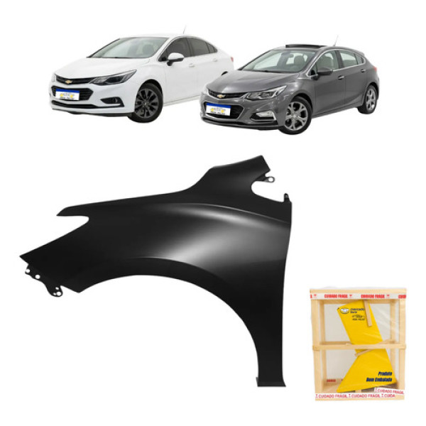 Paralama Chevrolet Cruze 2017 18 19 20 21 22 2023 Novo Le