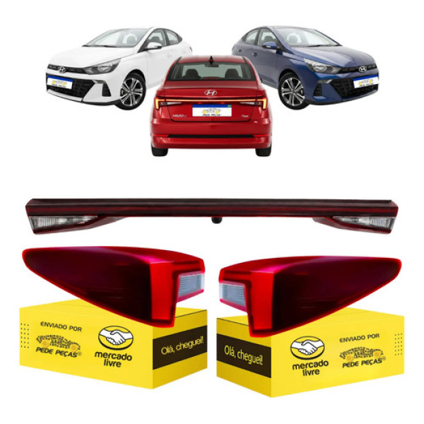 Kit Lanterna Sinaleira Hb20 Sedan 2023 2024 2025 2026 C/led Ambos Lados