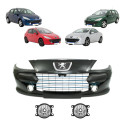 Kit Parachoque Peugeot 307 2007 2008 2009 2010 2011 2012 - Preto