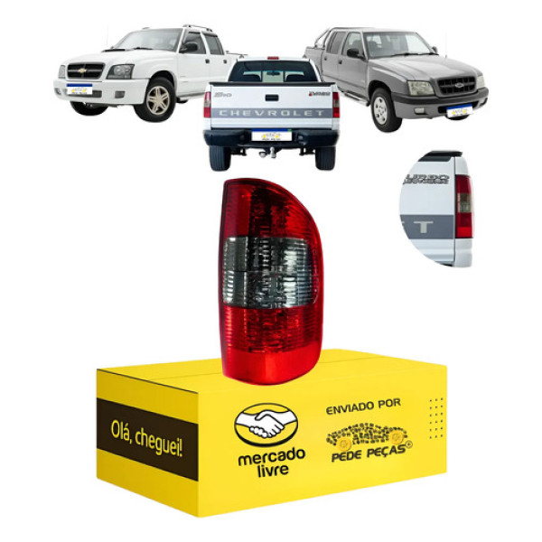 Lanterna Traseira Gm S10 2001 02 03 04 05 06 07 2008 Ld Direito/passageiro