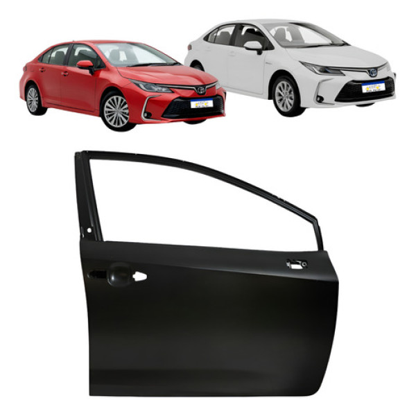 Porta Dianteira Direita Toyota Corolla 2020 A 2025 Preta Preto Porta Dianteira Direita Toyota Corolla 2020 A 2025 Preta Preto